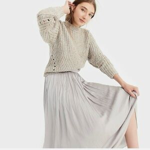 J. Crew Soft Gray A-Line Skirt
